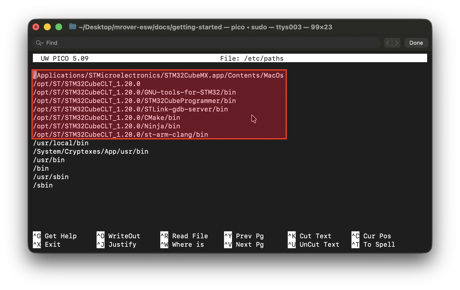 verify macos path